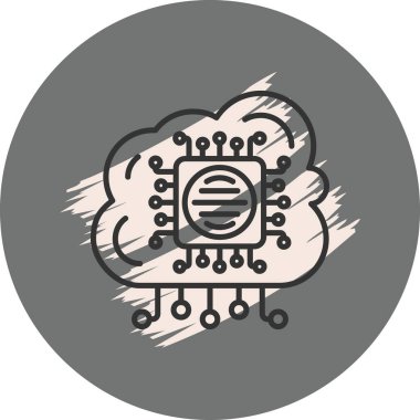 Kenarlık Hesaplama Satırı Simgesi, Vektör İllüstrasyonu