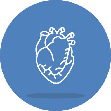 kalp web simgesi vektör illüstrasyonu