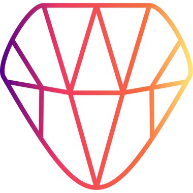 elmas satırı simgesi, vektör çizim