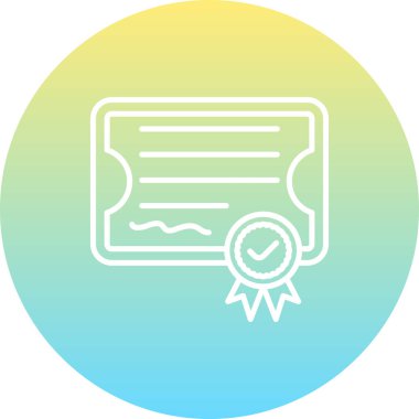 Patent web simgesi, basit vektör illüstrasyonu