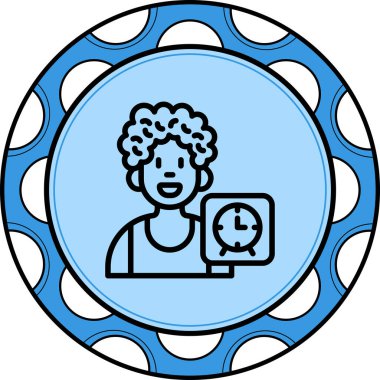 saat web simgesi vektör illüstrasyonu