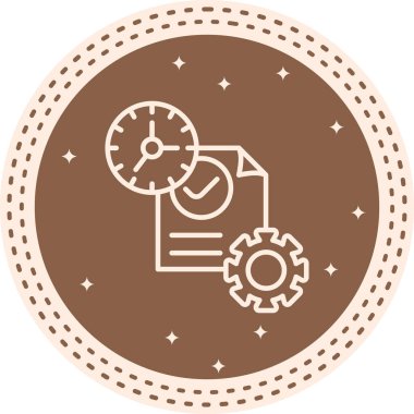 Zaman Yönetimi Asgari Dijital Grafik Sembolü