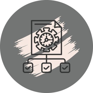 Proje web simgesi vektör illüstrasyonu