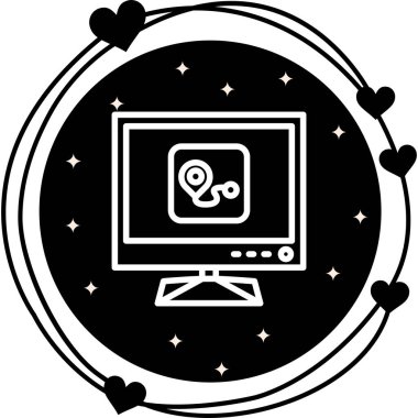 Tv Rout Premium Zarif Dijital Tasarım Sembolü