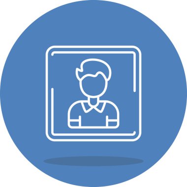 Kullanıcı simgesi. Genç bir çocuğun basit bir çizimi.