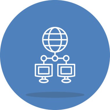 Bilgisayar Ağı Stili İşlevsel Web Arayüzü Elemanı