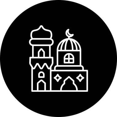 Minaret Biçimli Özel Vektör Tasarım Varlığı