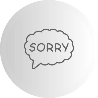 Konuşma balonu çizgisi simgesi, metin basit illüstrasyonlu web etiketi