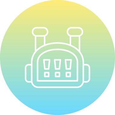 Bot simgesi, vektör illüstrasyonu basit tasarım