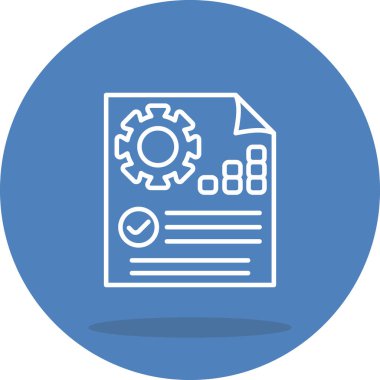 Proje Yönetimi web simgesi vektör illüstrasyonu