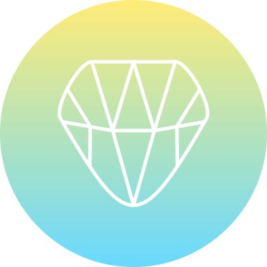 elmas satırı simgesi, vektör çizim