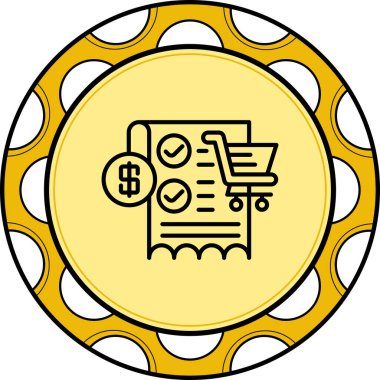 vector illustration of Invoice modern icon