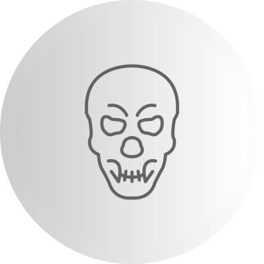 Skull Ayırt Edilmiş Profesyonel Yaratıcı Grafik Elementi