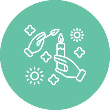 mum ağ ikonu vektör illüstrasyonu