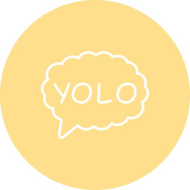 Konuşma balonu çizgisi simgesi, metin basit illüstrasyonlu web etiketi