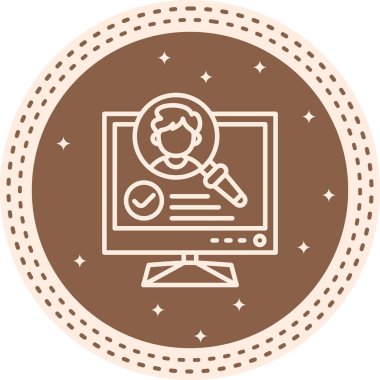 Arama Web simgesi vektör illüstrasyonu işe alınıyor