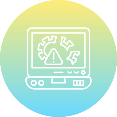 Dijital Disruption Web simgesi vektör çizimi