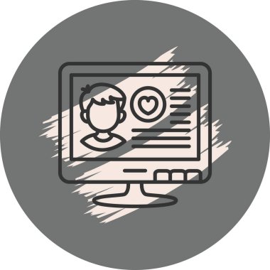 Ağ simgesi vektör illüstrasyonu