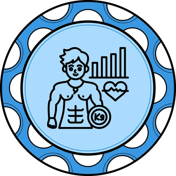 Eğitmen web cion vektör illüstrasyonu