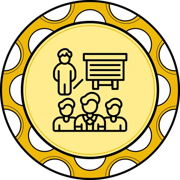 sunum web simgesi vektör illüstrasyonu