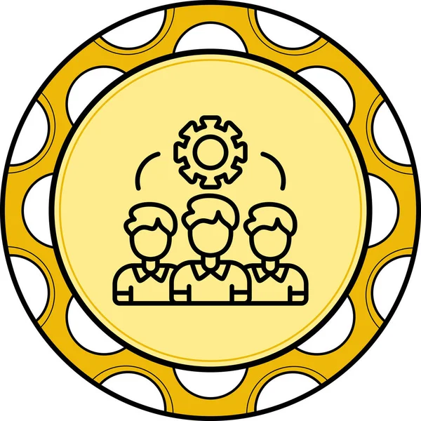 Takım çalışması Dinamik Yaratıcı Dijital Grafik Şekli