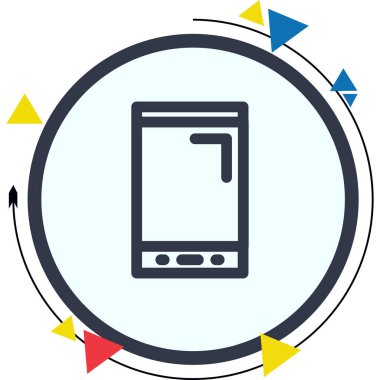 akıllı telefon simgesi, vektör illüstrasyonu basit tasarım