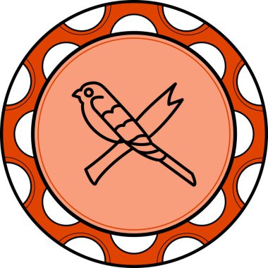 Barn Swallow ikon vektör illüstrasyon tasarımı