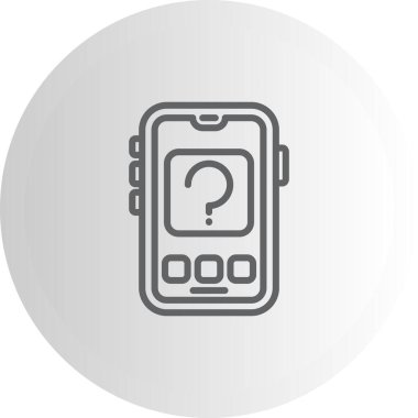 soru web simge vektör çizim