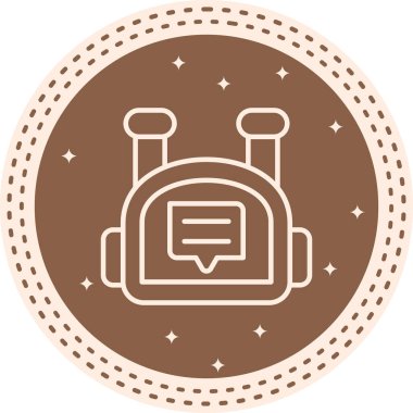 ileti web simgesi vektör illüstrasyonu