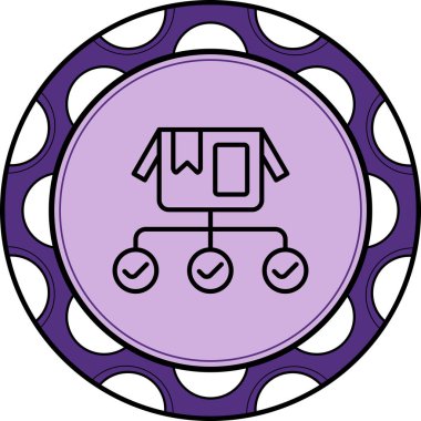 Ürün Yönetimi web simgesi vektör illüstrasyonu