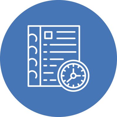 Anımsatıcı modern simgesinin vektör illüstrasyonu