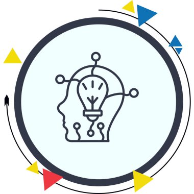 Yaratıcı Düşünen Modern Düz Vektör Tasarımı