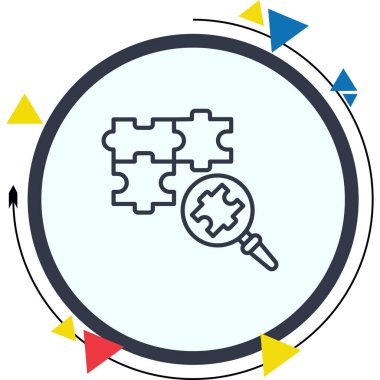 Problem Solving Unique Innovative Digital Graphic Symbol