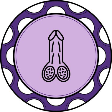 Penis Distinct Clean Branding Graphic Shape