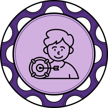 Pazarlama simgesi vektör illüstrasyon tasarımı