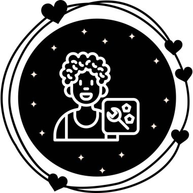 erkek avatar simgesi, vektör illüstrasyonu basit tasarım.