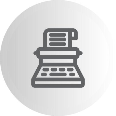 Daktilo Modern Yaratıcı Grafik Özelliği