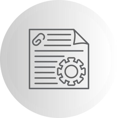 Proje web simgesi vektör illüstrasyonu