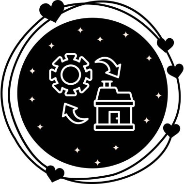 yönetim web simgesi vektör illüstrasyonu