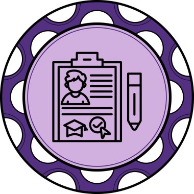 Müfredat Panosu Eşsiz Yenilikçi Dijital Grafik Sembolü