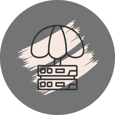 Veri Koruma Yüksek Çözünürlüklü Düz Tasarım Sembolü