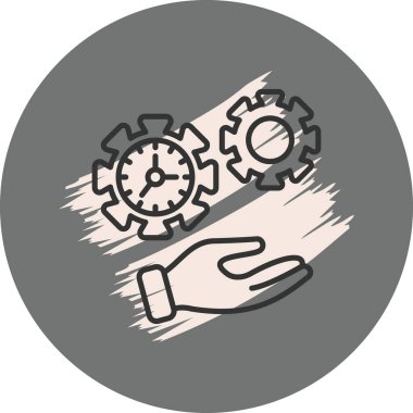 Zaman Yönetimi Dengeli Yenilikçi Ürün Grafiksel Elementi