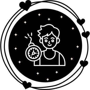 Son teslim tarihi web simgesi vektör illüstrasyonu