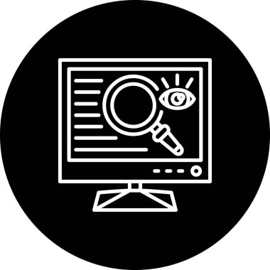 Simge vektör illüstrasyon tasarımını gözden geçir