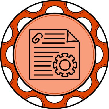 Proje web simgesi vektör illüstrasyonu