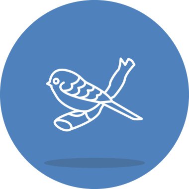 Long tailed Tit icon vector illustration design