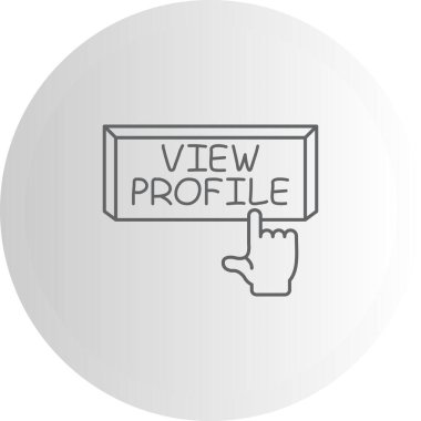 Profil Parmak Tuşu Dinamik Yaratıcı Dijital Grafik Şeklini Göster