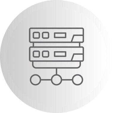 Yerel Alan Ağı Zarif Modern Yaratıcı Sanat Sembolü