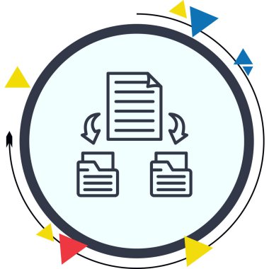 Belge Dosyası Özelleştirilmiş Özel Vektör Sanatı Nesnesi