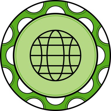 Küresel Yaratıcı Yüksek Çözünürlüklü Grafik Elementi